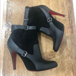 Christian Louboutin Canassone black boots booties